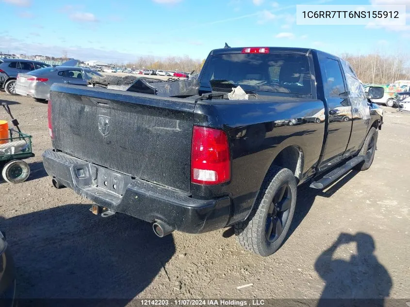 2022 Dodge Ram 1500 VIN: 1C6RR7TT6NS155912 Lot: 12142203