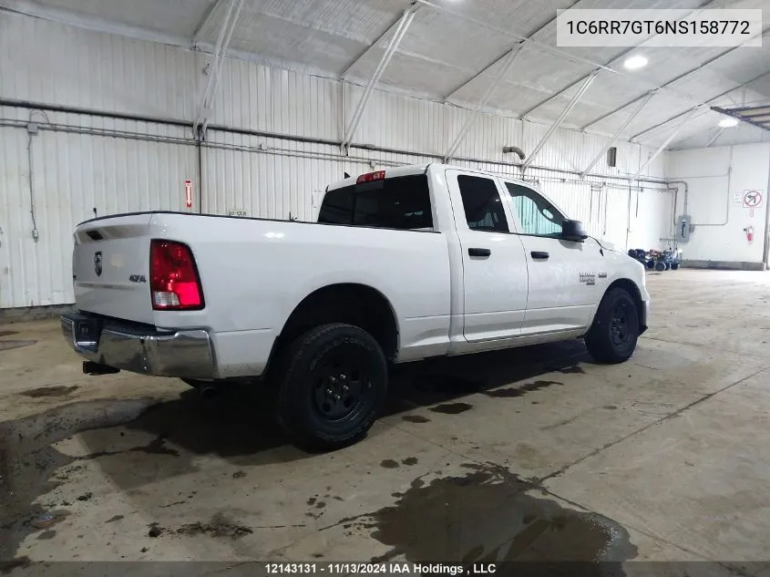 2022 Dodge Ram 1500 VIN: 1C6RR7GT6NS158772 Lot: 12143131