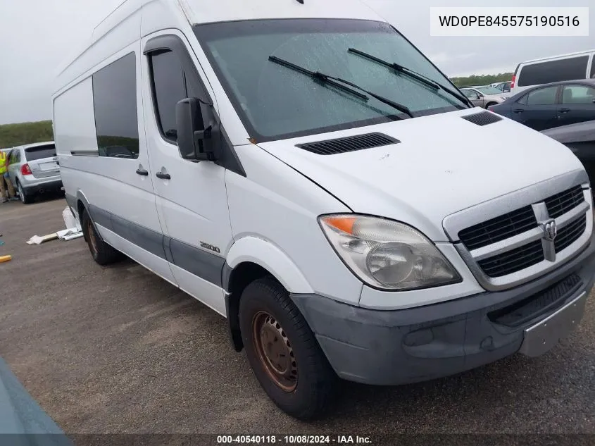 2007 Dodge Sprinter Van 2500 High Roof VIN: WD0PE845575190516 Lot: 40540118