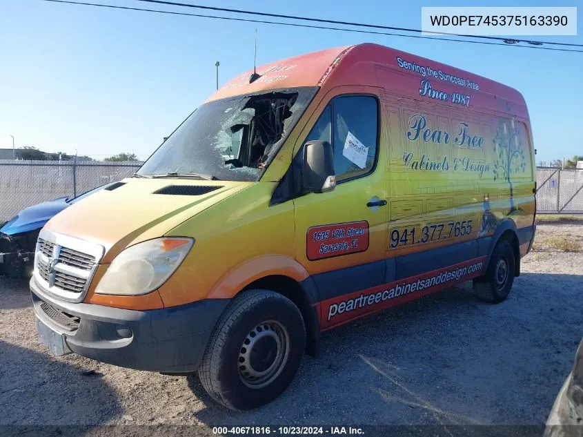 2007 Dodge Sprinter Van 2500 VIN: WD0PE745375163390 Lot: 40671816