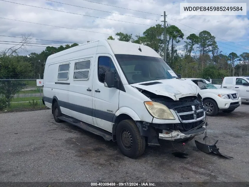 2008 Dodge Sprinter 2500 VIN: WD0PE845985249584 Lot: 40309488