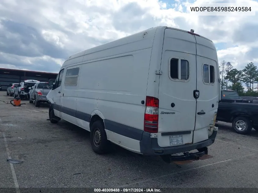 2008 Dodge Sprinter 2500 VIN: WD0PE845985249584 Lot: 40309488