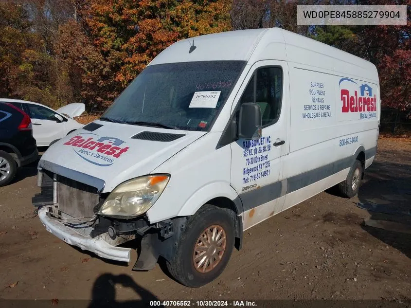 2008 Dodge Sprinter 2500 VIN: WD0PE845885279904 Lot: 40706552