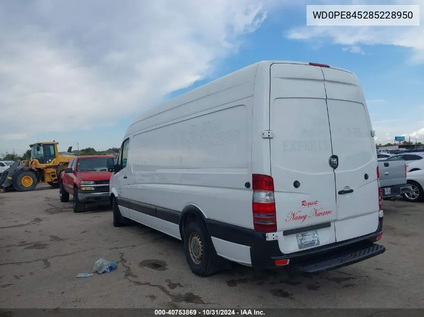 2008 Dodge Sprinter 2500 VIN: WD0PE845285228950 Lot: 40753869