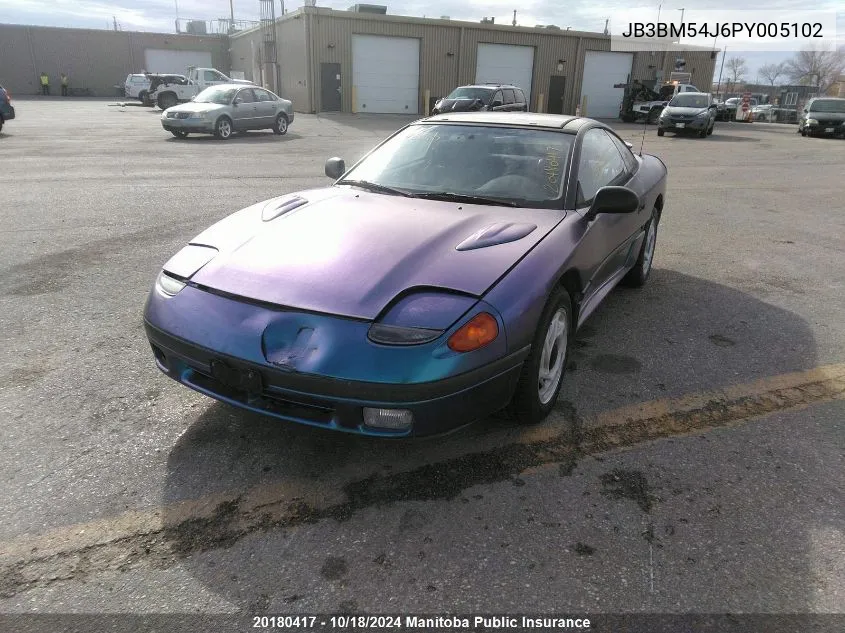 1993 Dodge Stealth Es VIN: JB3BM54J6PY005102 Lot: 20180417