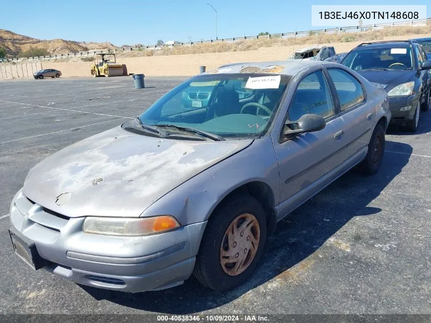 1996 Dodge Stratus VIN: 1B3EJ46X0TN148608 Lot: 40538346