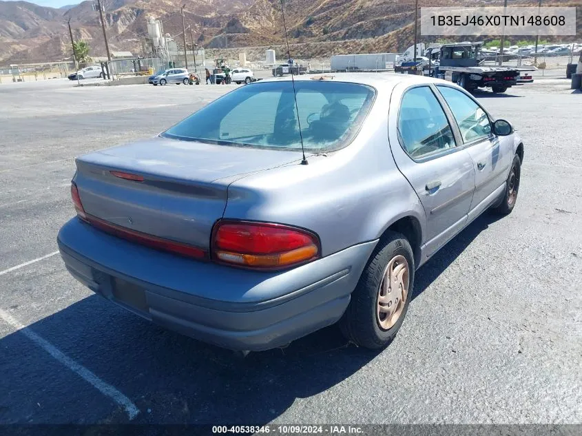 1996 Dodge Stratus VIN: 1B3EJ46X0TN148608 Lot: 40538346