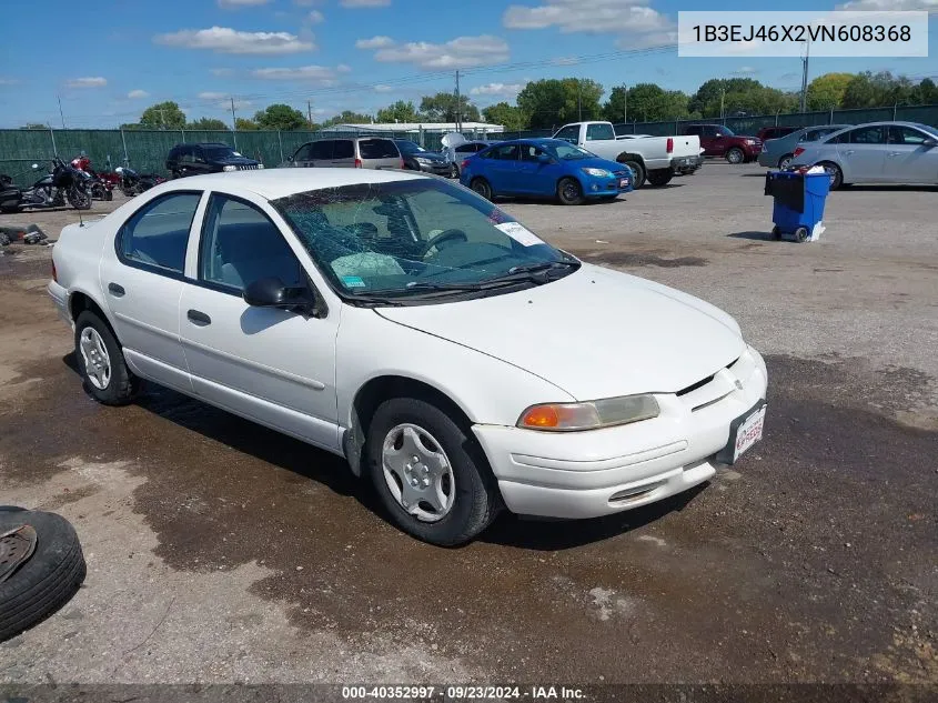 1997 Dodge Stratus VIN: 1B3EJ46X2VN608368 Lot: 40352997