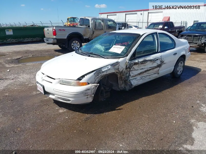 1997 Dodge Stratus VIN: 1B3EJ46X2VN608368 Lot: 40352997