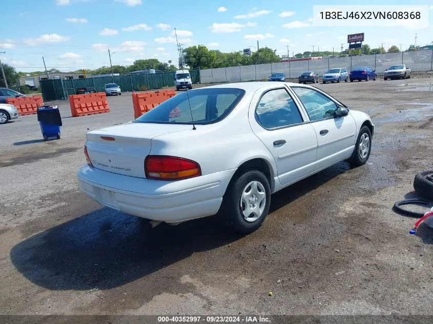 1997 Dodge Stratus VIN: 1B3EJ46X2VN608368 Lot: 40352997