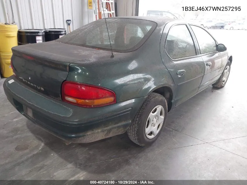 1998 Dodge Stratus VIN: 1B3EJ46X7WN257295 Lot: 40724180