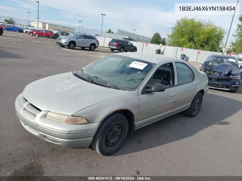 2000 Dodge Stratus Se VIN: 1B3EJ46X6YN158454 Lot: 40241012