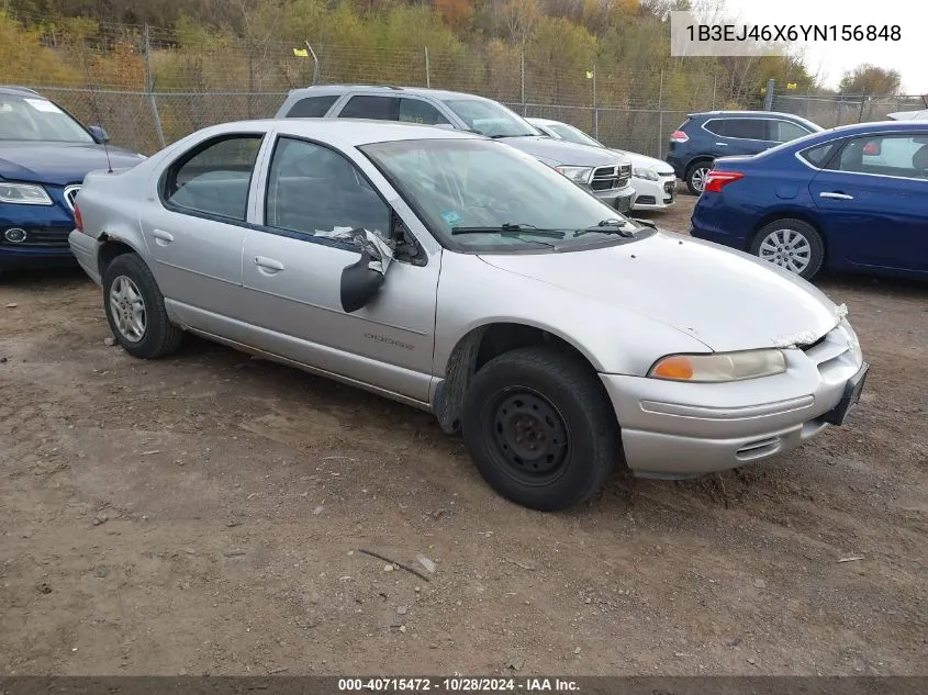 2000 Dodge Stratus Se VIN: 1B3EJ46X6YN156848 Lot: 40715472