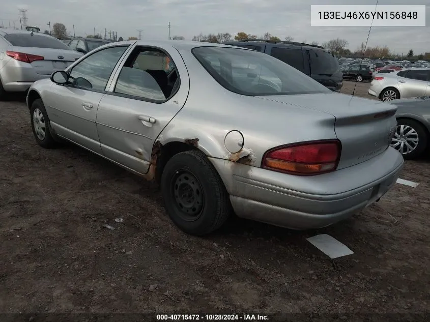 2000 Dodge Stratus Se VIN: 1B3EJ46X6YN156848 Lot: 40715472