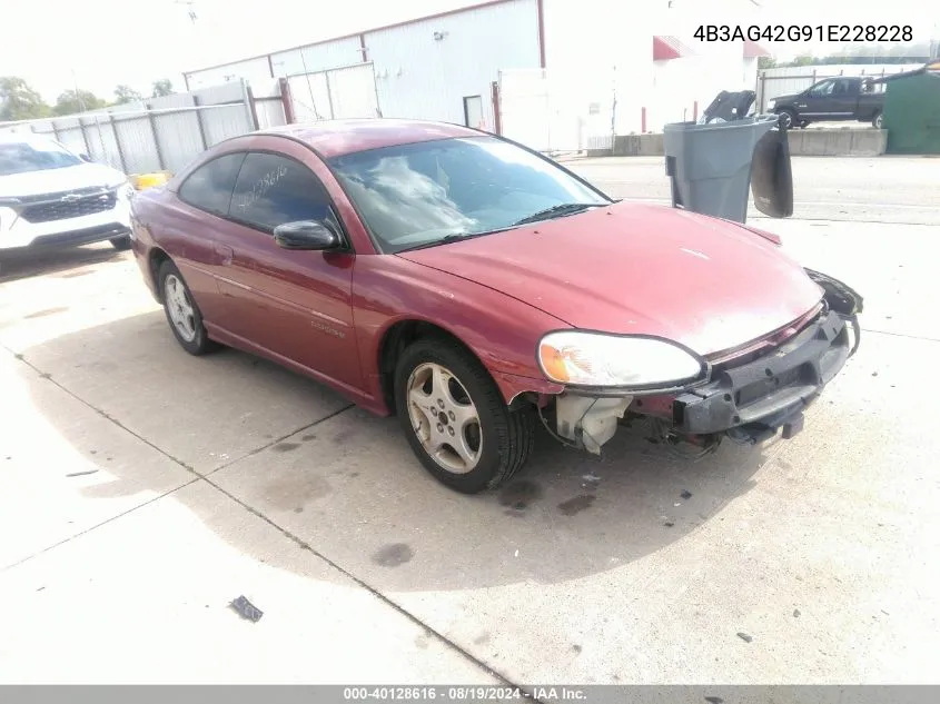 2001 Dodge Stratus Se VIN: 4B3AG42G91E228228 Lot: 40128616