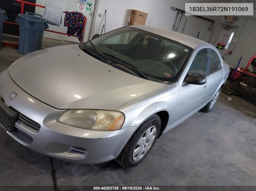 1B3EL36R72N191069 2002 Dodge Stratus Se