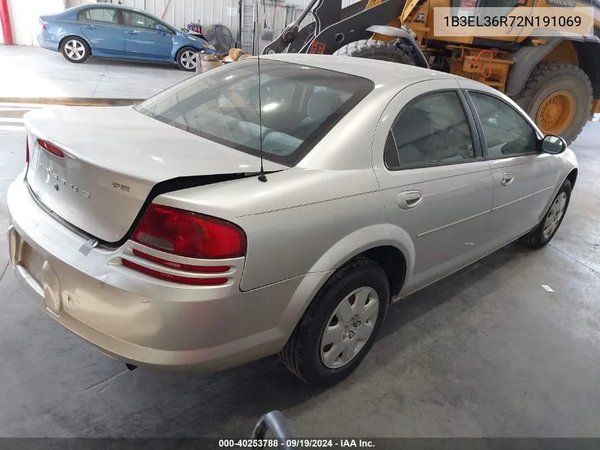 2002 Dodge Stratus Se VIN: 1B3EL36R72N191069 Lot: 40253788