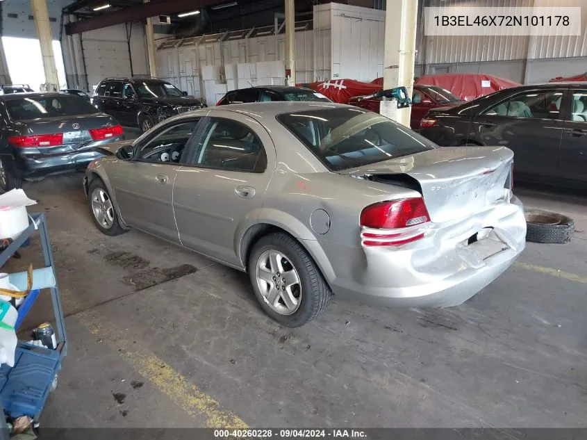 2002 Dodge Stratus Se Plus VIN: 1B3EL46X72N101178 Lot: 40260228