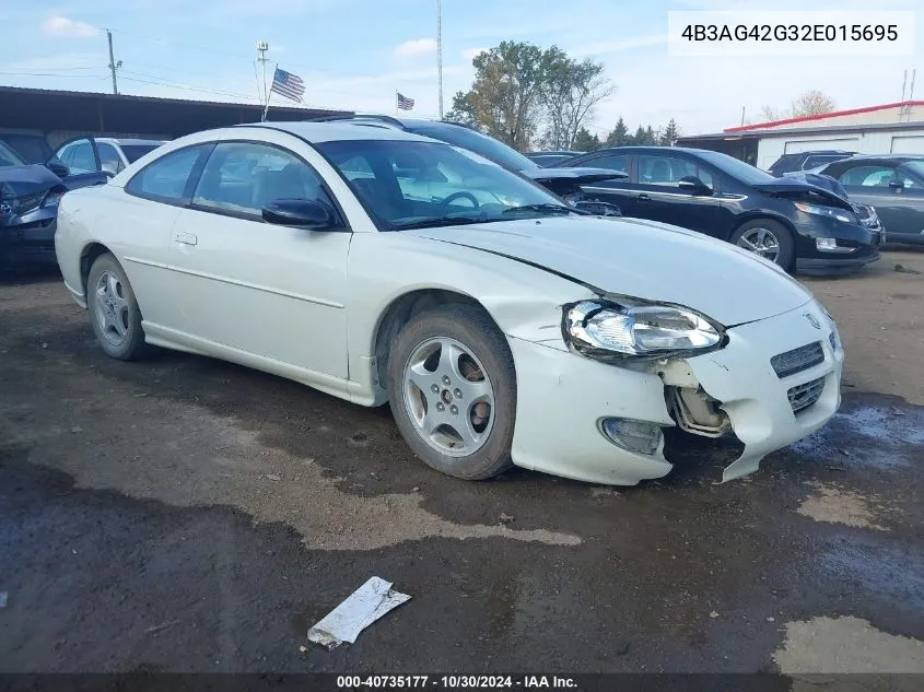 2002 Dodge Stratus Se VIN: 4B3AG42G32E015695 Lot: 40735177