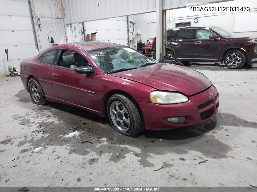 2002 Dodge Stratus R/T VIN: 4B3AG52H12E031473 Lot: 40789089