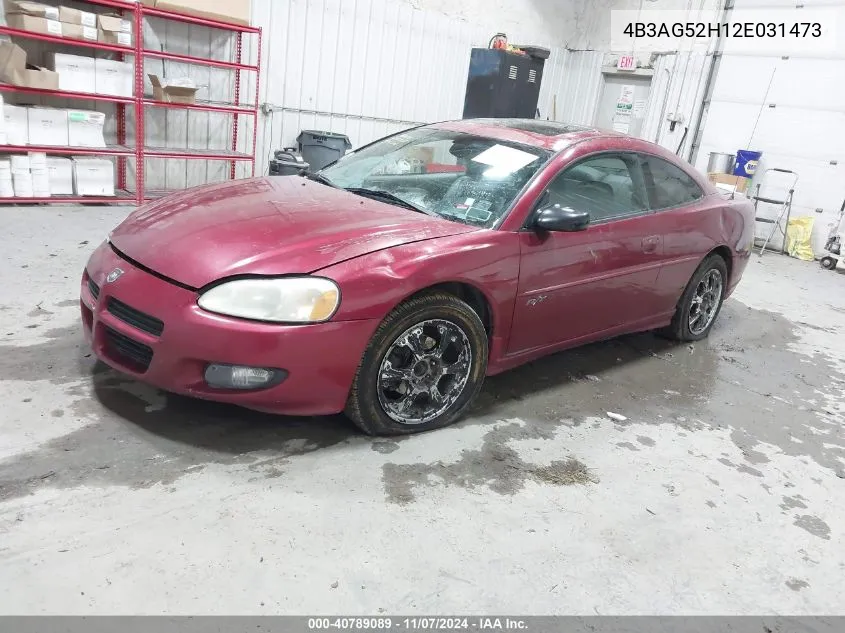 2002 Dodge Stratus R/T VIN: 4B3AG52H12E031473 Lot: 40789089