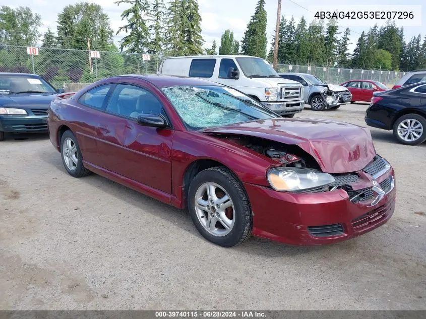 2003 Dodge Stratus Se VIN: 4B3AG42G53E207296 Lot: 40893901