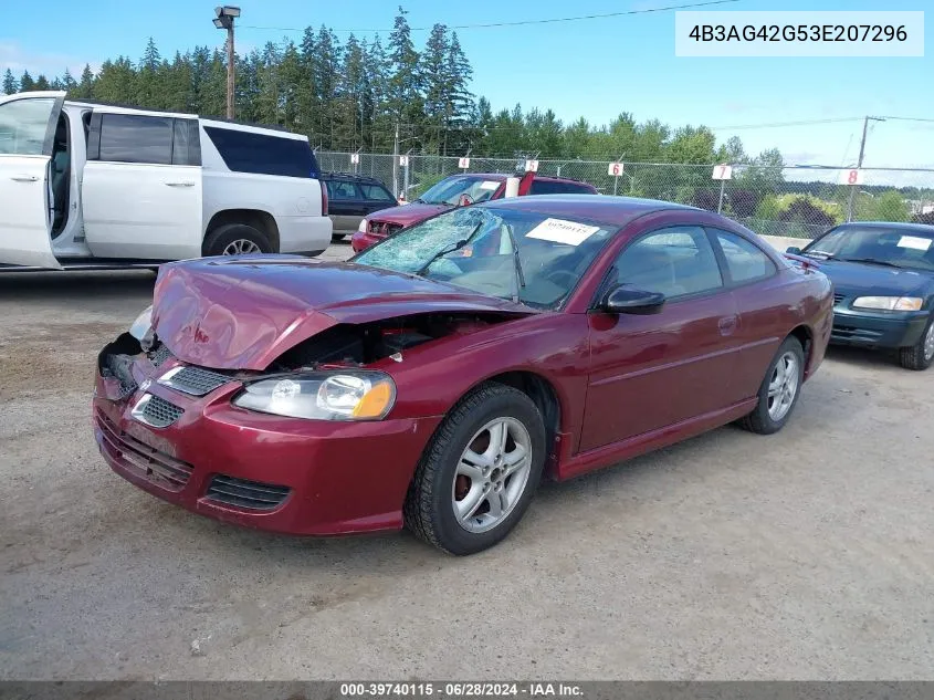 2003 Dodge Stratus Se VIN: 4B3AG42G53E207296 Lot: 40893901