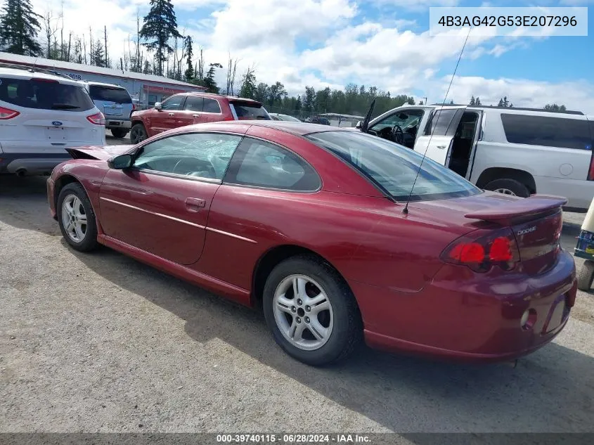 2003 Dodge Stratus Se VIN: 4B3AG42G53E207296 Lot: 40893901