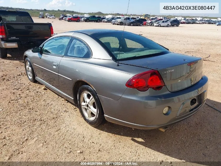 4B3AG42GX3E080447 2003 Dodge Stratus Se