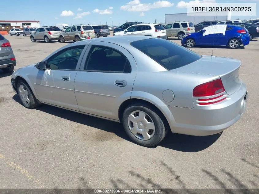 2004 Dodge Stratus Se VIN: 1B3EL36R14N300225 Lot: 39273936