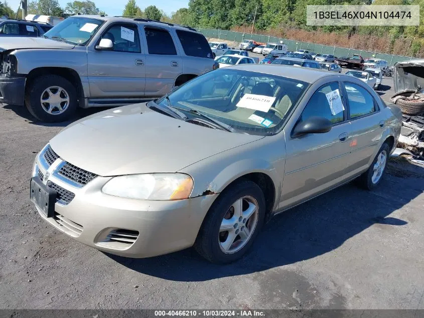 2004 Dodge Stratus Sxt VIN: 1B3EL46X04N104474 Lot: 40466210