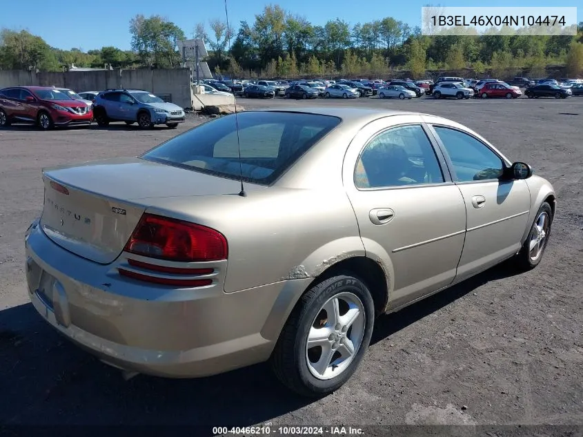 2004 Dodge Stratus Sxt VIN: 1B3EL46X04N104474 Lot: 40466210