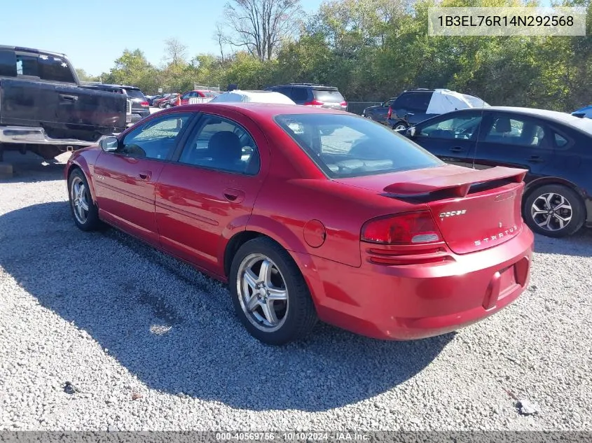 2004 Dodge Stratus R/T VIN: 1B3EL76R14N292568 Lot: 40569756