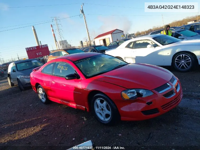 2004 Dodge Stratus Sxt VIN: 4B3AG42G24E148323 Lot: 40771637