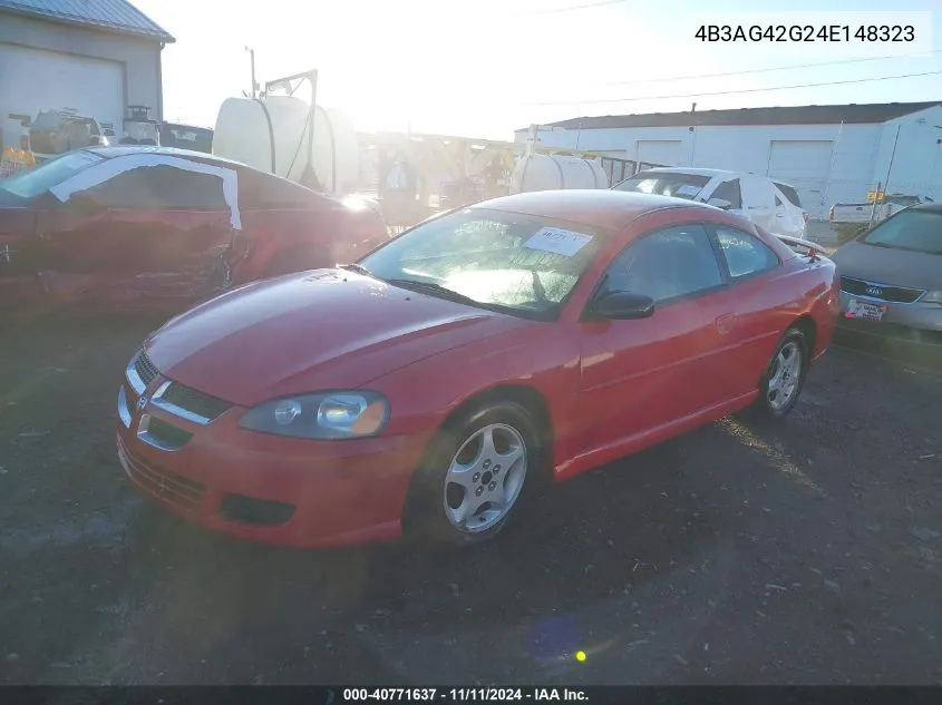 2004 Dodge Stratus Sxt VIN: 4B3AG42G24E148323 Lot: 40771637