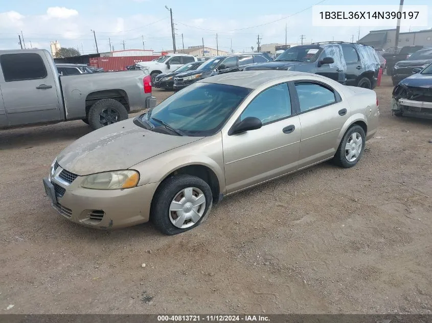 2004 Dodge Stratus Se VIN: 1B3EL36X14N390197 Lot: 40813721