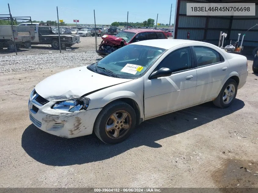 2005 Dodge Stratus Sxt VIN: 1B3EL46R45N706698 Lot: 39604182