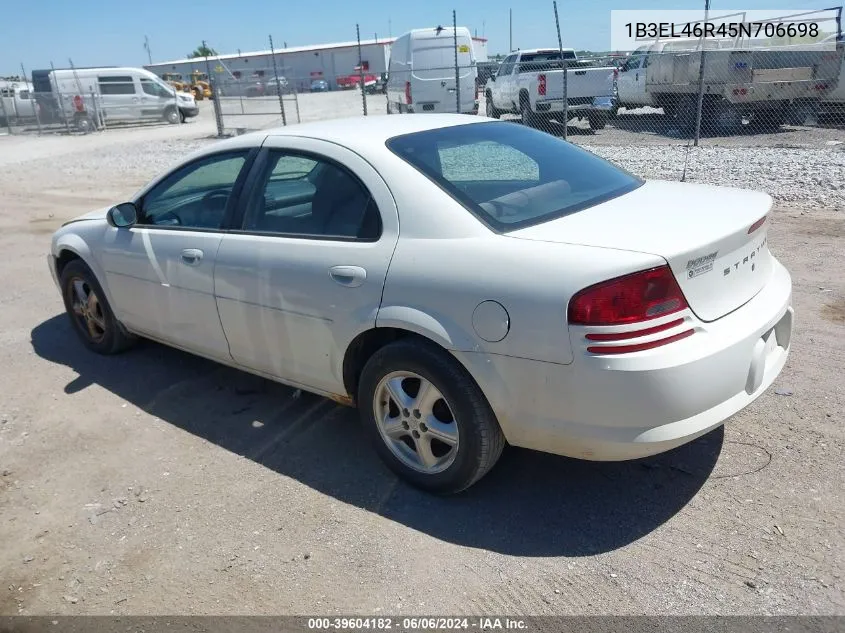 2005 Dodge Stratus Sxt VIN: 1B3EL46R45N706698 Lot: 39604182