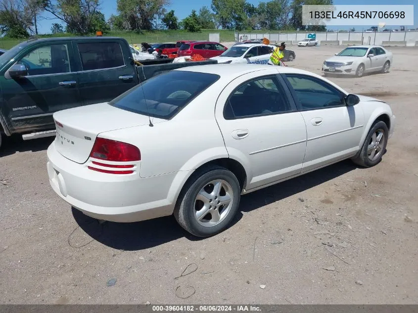 2005 Dodge Stratus Sxt VIN: 1B3EL46R45N706698 Lot: 39604182