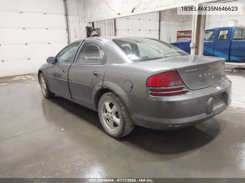 2005 Dodge Stratus Sdn Sxt VIN: 1B3EL46X35N646623 Lot: 39856084