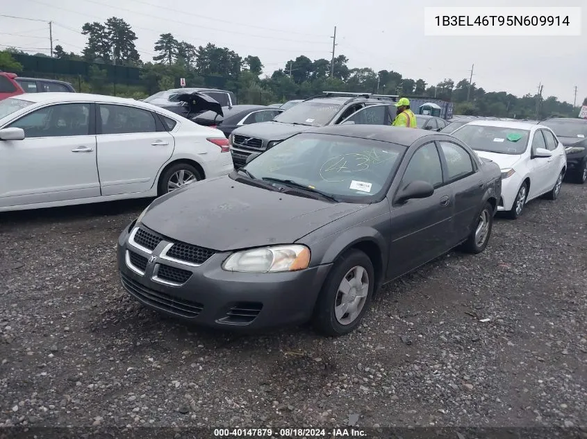 2005 Dodge Stratus Sxt VIN: 1B3EL46T95N609914 Lot: 40147879