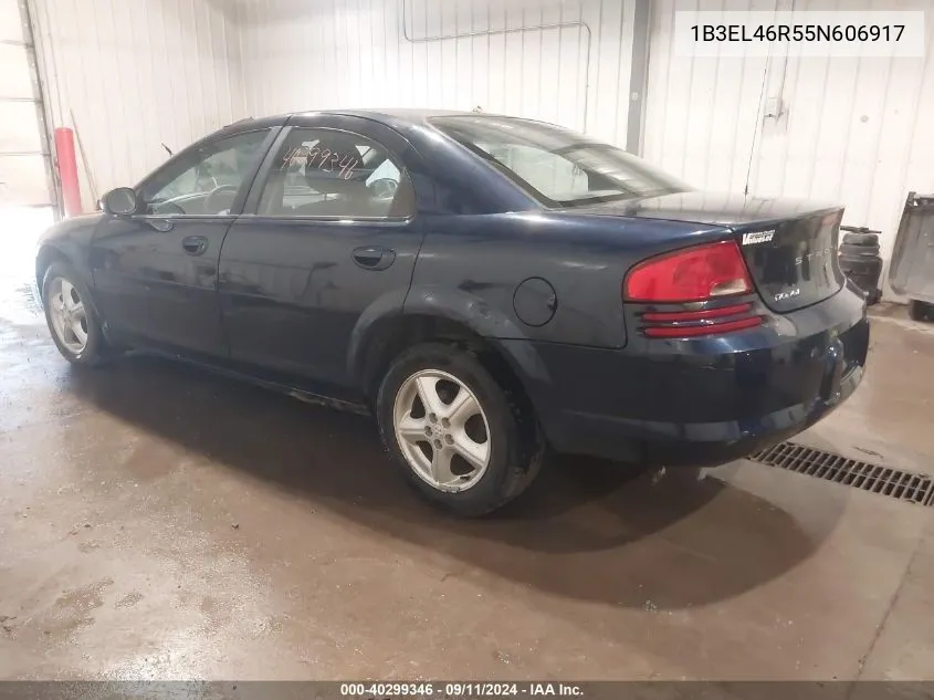 2005 Dodge Stratus Sxt VIN: 1B3EL46R55N606917 Lot: 40299346