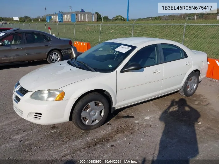 2005 Dodge Stratus Sxt VIN: 1B3EL46R05N675417 Lot: 40483950