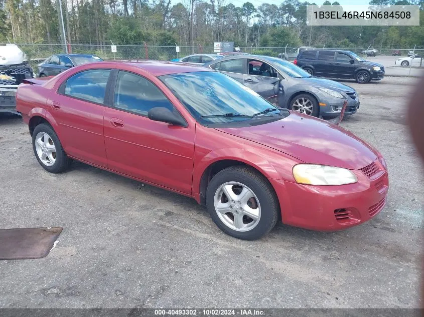 2005 Dodge Stratus Sxt VIN: 1B3EL46R45N684508 Lot: 40493302