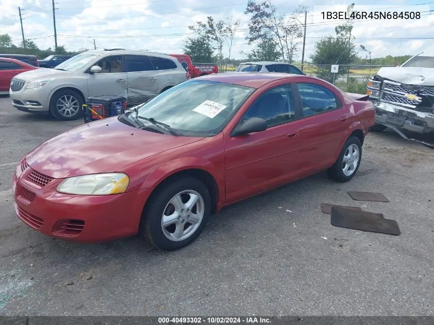 2005 Dodge Stratus Sxt VIN: 1B3EL46R45N684508 Lot: 40493302