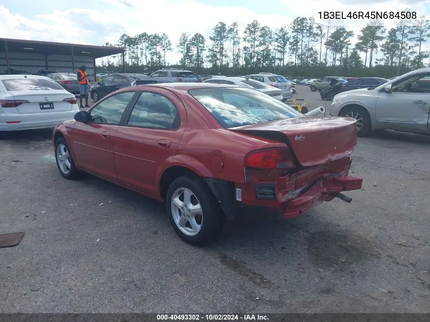 2005 Dodge Stratus Sxt VIN: 1B3EL46R45N684508 Lot: 40493302