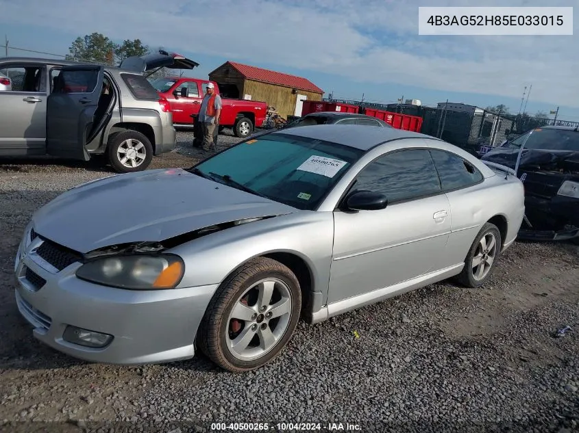 2005 Dodge Stratus R/T VIN: 4B3AG52H85E033015 Lot: 40500265