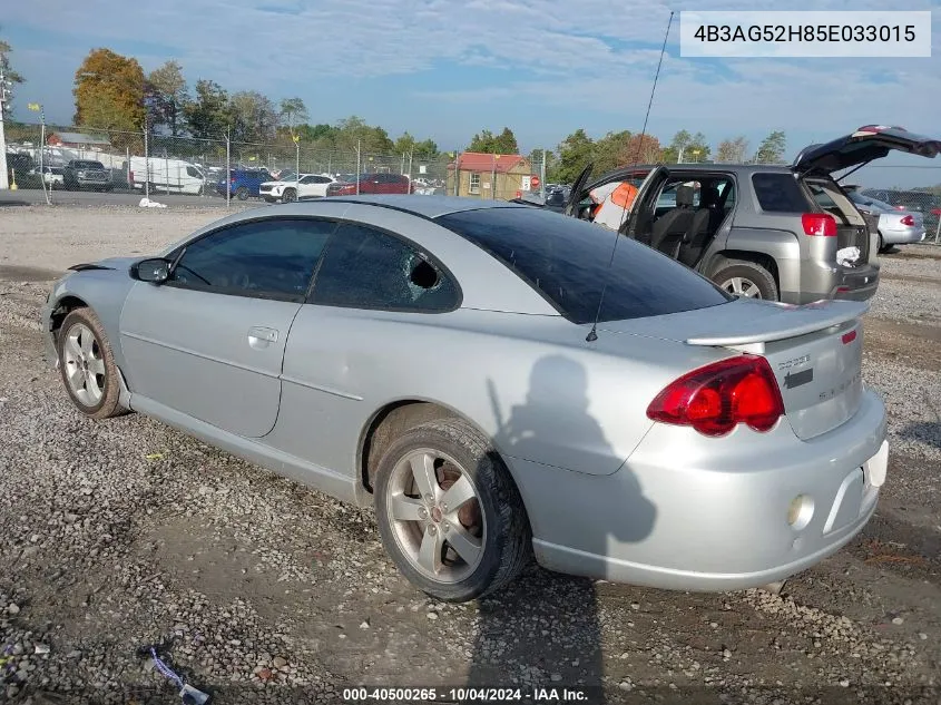 2005 Dodge Stratus R/T VIN: 4B3AG52H85E033015 Lot: 40500265