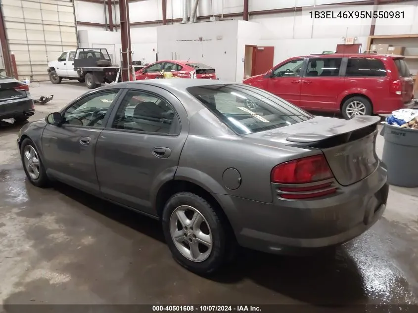 2005 Dodge Stratus Sxt VIN: 1B3EL46X95N550981 Lot: 40501608