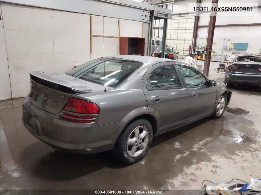 2005 Dodge Stratus Sxt VIN: 1B3EL46X95N550981 Lot: 40501608